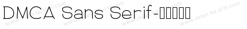DMCA Sans Serif字体转换